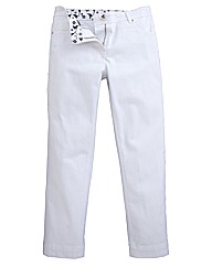 Back Zip Crop Skinny Jeans