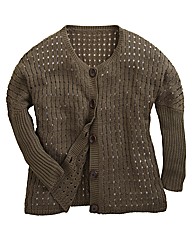 Oversized Open Knit Cardigan