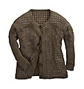 Oversized Open Knit Cardigan