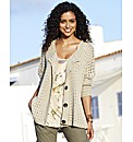 Oversized Open Knit Cardigan