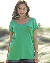Lace Trim T-Shirt