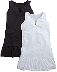 Pack of 2 Frill Hem Tops