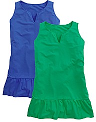 Pack of 2 Frill Hem Tops