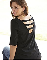 Plain Bow Back Top