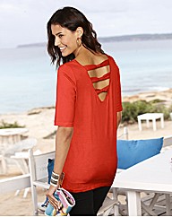 Plain Bow Back Top