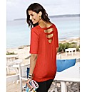 Plain Bow Back Top