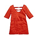 Plain Bow Back Jersey Top