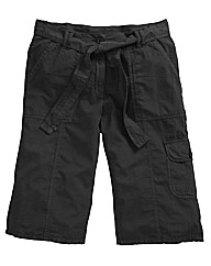 Self Belted Combats Shorts
