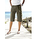 Self Belted Combats Shorts