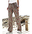 Self Belted Print Combats Length 30in