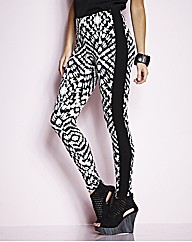 Panelled Illusion Print Leggings