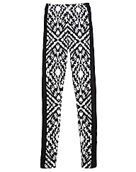 Panelled Illusion Print Leggings