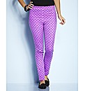 Petite Magenta Spot Print Jeggings