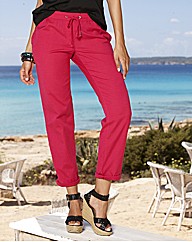 Linen Mix Trousers Length 32in