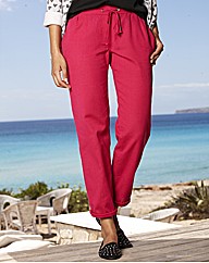 Linen Mix Trousers Length 32in
