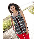 Aztec Print Woven Vest