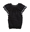 Gypsy Top with Embroidered Sleeves