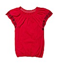 Gypsy Top with Embroidered Sleeves
