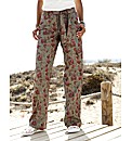 Self Belted Print Combats Length 32in
