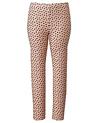 Nude Heart Print Jeggings