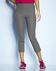 Pull On Grey Crop Jeggings