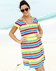Striped Jersey Tunic Dress
