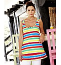Striped Frill Jersey Top