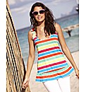 Striped Frill Jersey Top