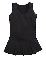 Plain Peplum Vest Top Length 27in