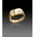 9ct Gold Diamond-Set Personalised Ring