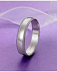9 Carat Gold Detail Edge Wedding Band
