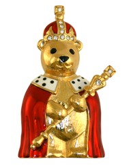 King Teddy Brooch