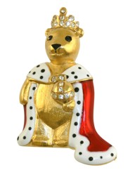Queen Teddy Brooch