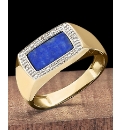9 Carat Gold Oblong Stone Ring