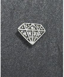 9ct Gold Diamond Crystal-Shaped Stud