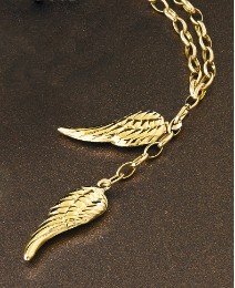9 Carat Gold Angel Wings Pendant