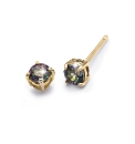 9 Carat Gold Gemstone Stud Earrings