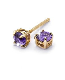 9 Carat Gold Gemstone Stud Earrings