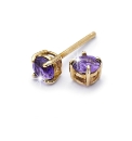 9 Carat Gold Gemstone Stud Earrings
