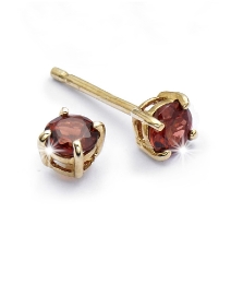 9 Carat Gold Gemstone Stud Earrings