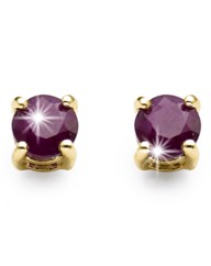 9 Carat Gold Gemstone Stud Earrings