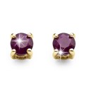 9 Carat Gold Gemstone Stud Earrings