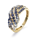 9 Carat Gold Pave Set Ring