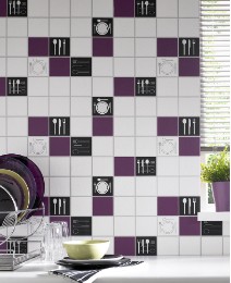 Dinner Time Contour Antibac Wallpaper