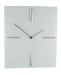 Square Glass Wall Clock