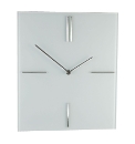 Square Glass Wall Clock