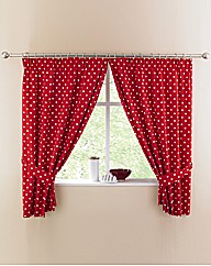Polka Dot Kitchen Curtains