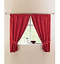 Polka Dot Kitchen Curtains