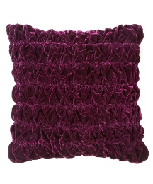 Rouched Velvet Filled Cushion