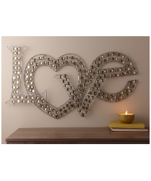 Love Wall Art with Crystals
